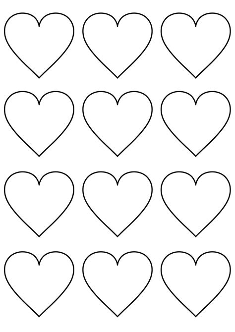 printable heart templates cut outs freebie finding mom