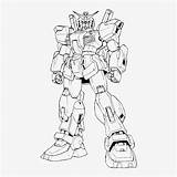 Coloring Pages Gundam Mk Lineart Ii Mecha Template Sketch sketch template