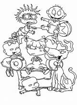 Rugrats Coloring Size Print Color sketch template