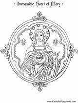 Immaculate Colouring Conception Sainte Vierge Religious Apparitions Guadalupe Immaculé Télécharger sketch template