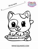 Coloring Pages Squinkies Squishies Template Activities Print Getcolorings Getdrawings Color sketch template