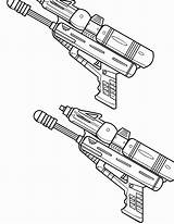 Nerf Guns Kolorowanki Waffe Kleurplaten Ausmalbild Dzieci Wydruku sketch template