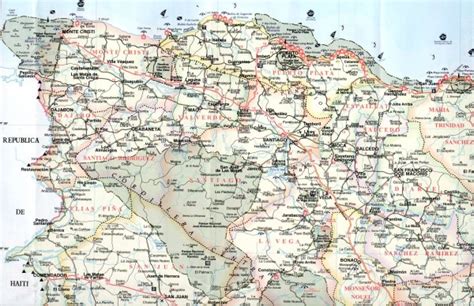 Dominican Republic North Region Road Map • Mappery