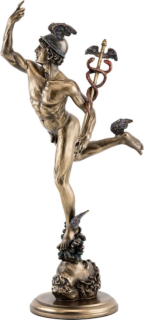 Flying Mercury Sculpture Grecque Dieu Hermes H 36 8 Cm Musée Antique