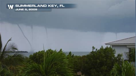 Dueling Waterspouts Spotted Dancing In Florida Weathernation