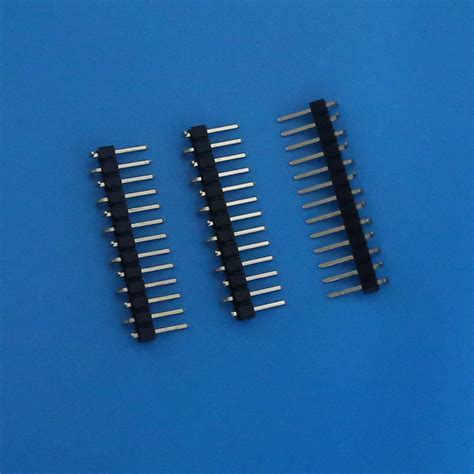 pitich mm smt pin header connector black color single row electrical pins connectors