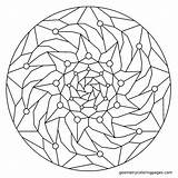 Coloring Pages Fractal Geometry Sacred Popular Library Clipart Line sketch template