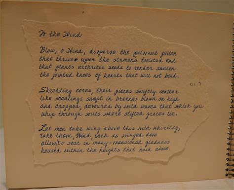autographed manuscript  original poetry