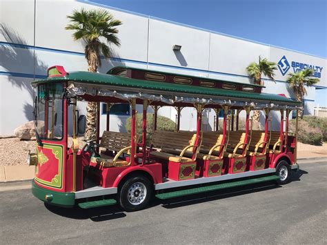 electric trolley shuttle specialty vehicles