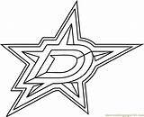 Dallas Stars Coloring Logo Nhl Pages Coloringpages101 Color Sports sketch template