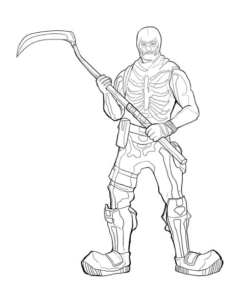 calamity fortnite coloring page coloring pages