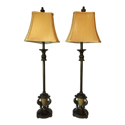 tall console table lamps  pair chairish