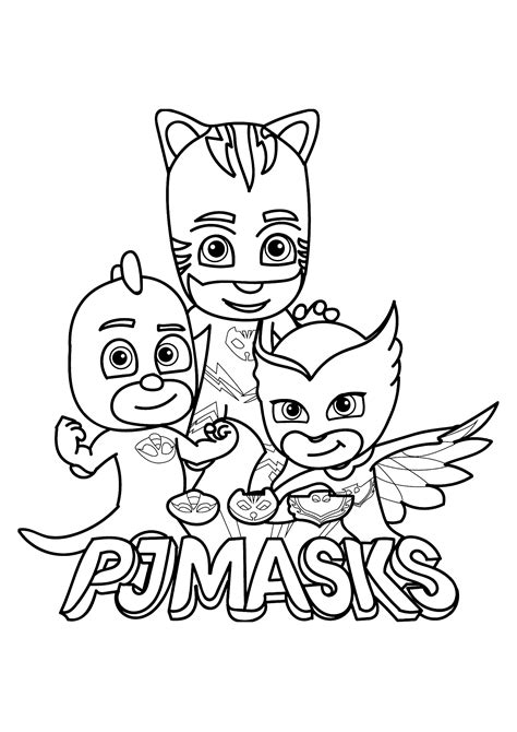 pj masks proud  strong pj masks kids coloring pages