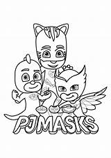 Pijama Masks Pages Pijamas Coloriage Pyjamasque Mask Coloriages Héroes Pyjamasques Catboy Pintar Sheets Gekko Colorier Owlette Héros Colorare Visita Plantillas sketch template