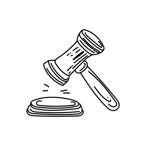 symbol  law  justice  hand drawn sketch style doodle