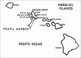 Map Islands Harbor Hawaiian Hawaii Blank Outline Clipart Cliparts Pearl Clip Maps Base Library Hyperwar Wwii Field Clark Codes Insertion sketch template