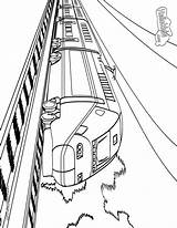 Coloring Train Pages Subway Big Printable Color Kids Speed High Railway Print Freight Cliparts Sheet Collections Transportation sketch template
