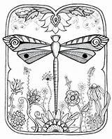 Dragonfly Printable Coloring Pages Getcolorings Print Color sketch template