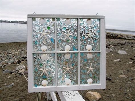 Sea Glass Window By Beachcreation On Etsy 200 00 Sea Glass Window
