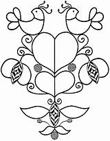 Dutch Pennsylvania Hex Coloring Pages Signs Patterns Designs Folk Glass Pattern Stained Sign Amish Pa Embroidery Birds Work Drawing Color sketch template