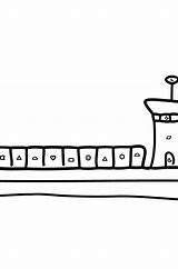 Barge sketch template