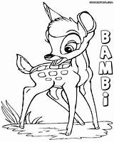 Bambi Coloring Pages Print Colorings Cartoon sketch template
