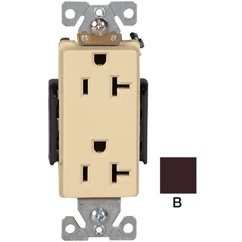 cooper wiring devices  amp brown decorator duplex electrical outlet  lowescom
