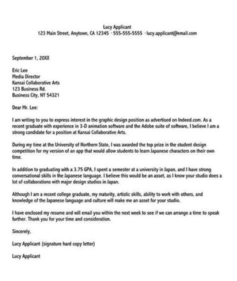 student cover letter   write sample letters examples