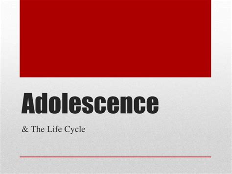 ppt adolescence powerpoint presentation id 2747901