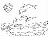 Pages Coloring Dolphins Miami Getcolorings Dolphin sketch template
