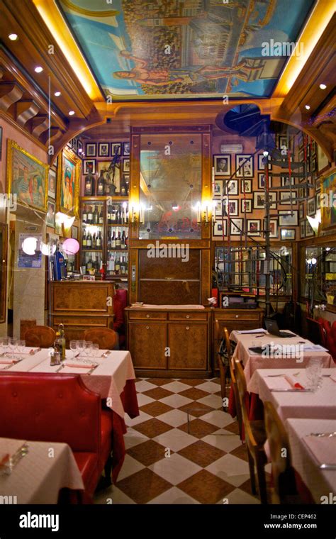venice restaurant interior stock photo alamy