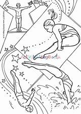Colouring Diving Pages Collage Coloring Sports Tennis Olympics Activity Olympic Drawing Color Summer Activityvillage Village Explore Women Visit sketch template