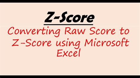 score  microsoft excel youtube