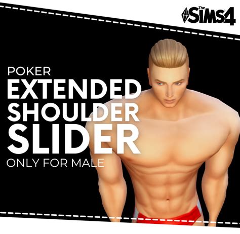 extended shoulder slider  poker  mod  sims  sims  updates
