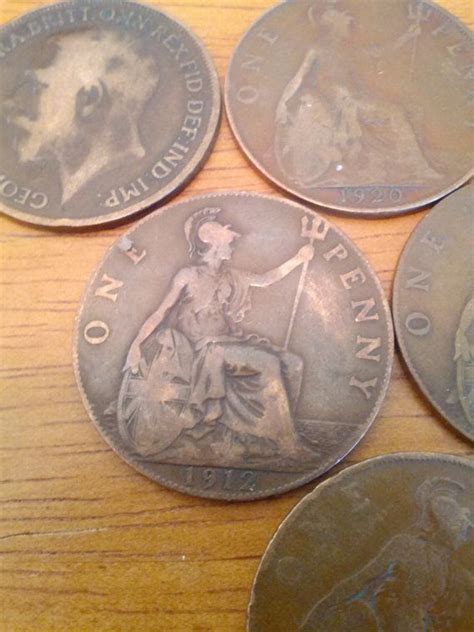 great britain large pennies ss   drewscollectibles   coins british
