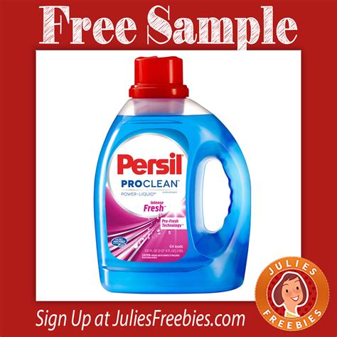 sample  persil proclean laundry detergent julies freebies