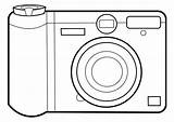 Camera Kids Simple Printable Coloring Pages Photography sketch template