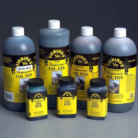 fiebing s professional oil leather dye 4oz 32oz 1 gallon all color