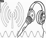 Radio Communication Gif sketch template
