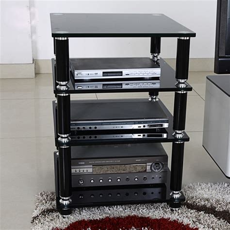 audio cabinet tempered glass  cabinet speakers power amplifier cabinet theater equipment