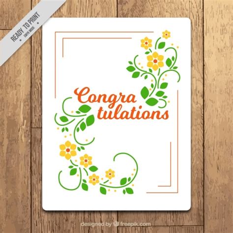 vector floral greeting card