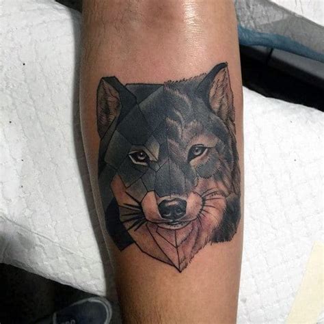 90 Geometric Wolf Tattoo Designs For Men Manly Ink Ideas