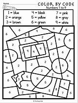 Color Math Kindergarten Worksheet Code Worksheets Numbers Grade Madebyteachers Number School Back Preschool Colors Addition 1st Fall Choose Board Tumblr sketch template