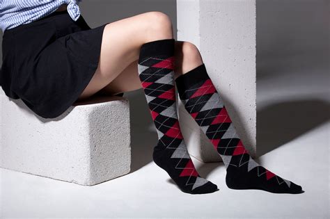 women s high class argyle knee high socks set socks n socks