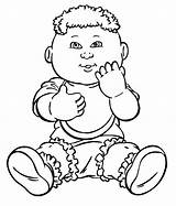 Coloring Kids Cabbage Patch Pages Sheets Clipart Sitting Printable Doll Colouring Library Choose Board Popular sketch template