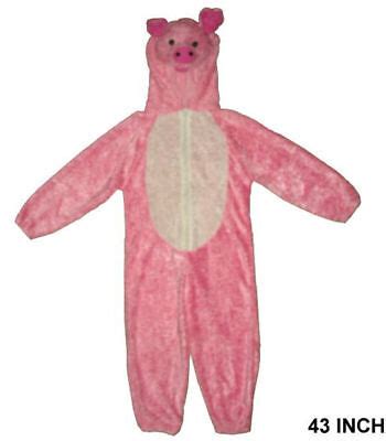 kids plush pig costume piglet dress  suit halloween cute children