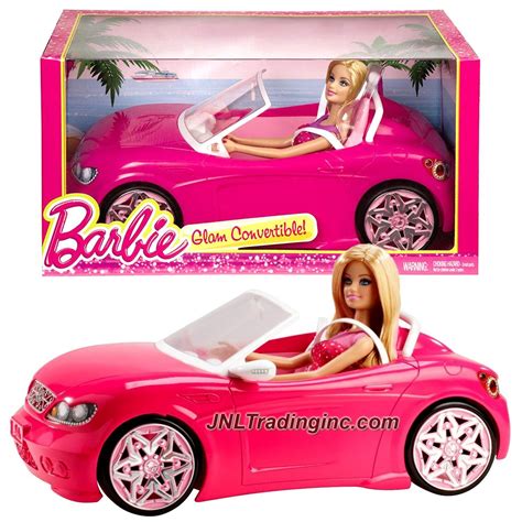 mattel year 2013 barbie glam series 12 inch doll vehicle playset glam convertible bjp38 with