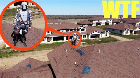 wont    drone caught  camera   haunted ghost town real life assassin