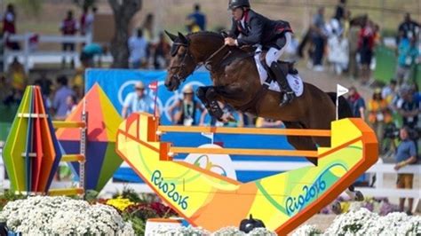 great britains nick skelton wins individual olympic show jumping gold  rio equestrian