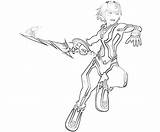 Hearts Kingdom Riku Pages Coloring Characters Yumiko Fujiwara Tron sketch template